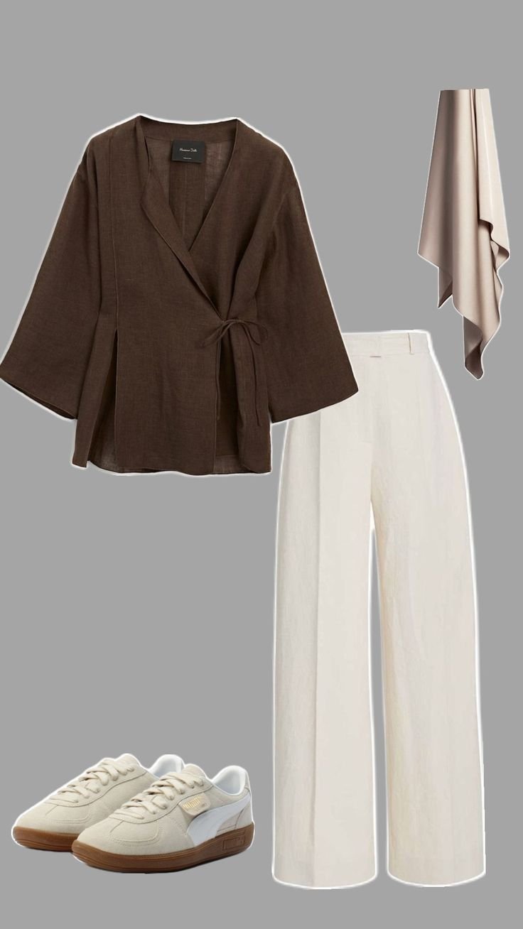 WOMEN CASUAL COLLECTIONS IN KOTTAKKAL  white formal pants and  linen top